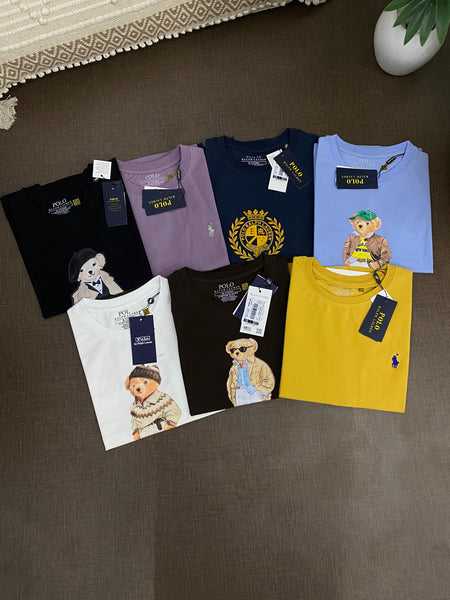 Premium  Polo Bear Graphic T-Shirt Collection for Women