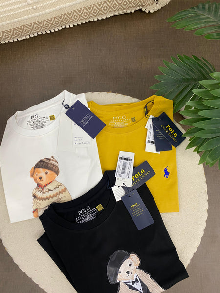 Premium  Polo Bear Graphic T-Shirt Collection for Women