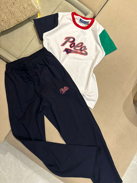 Women’s Premium Polo Co-Ord Set Stylish T-Shirt & Track Pant