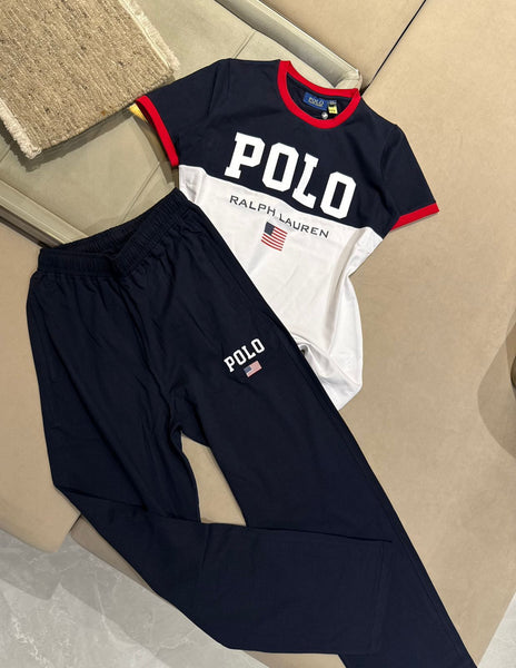 Women’s Premium Polo Co-Ord Set Stylish T-Shirt & Track Pant