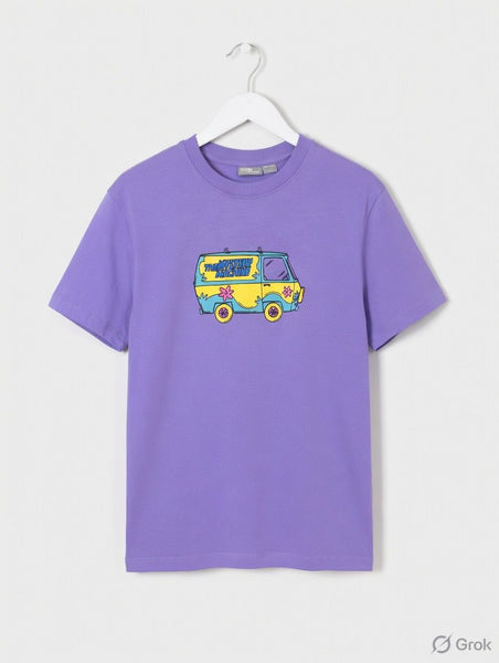 Women’s Cute Cartoon Van Graphic T-Shirt