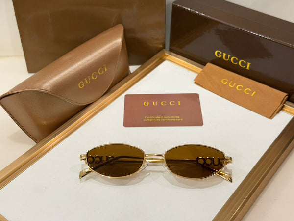 Luxury Gold-Tone Women’s Sunglasses – Elegant, Chic & Timeless