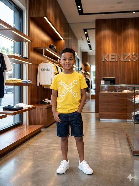 Premium Kids Yellow Printed T-Shirt  Stylish & Comfortable Casual Wear