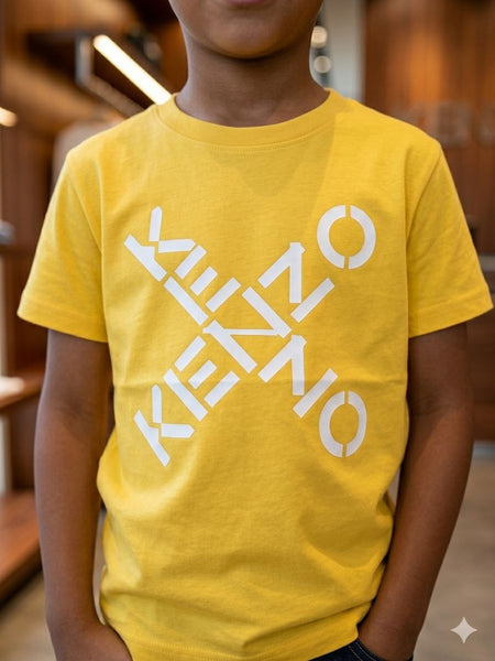 Premium Kids Yellow Printed T-Shirt  Stylish & Comfortable Casual Wear