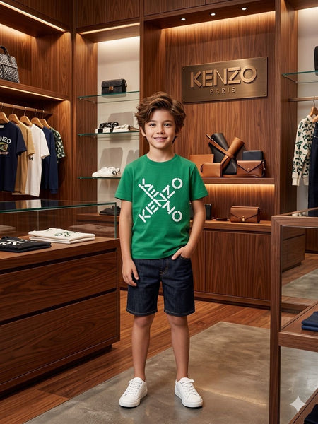 Premium Kids Green T-Shirt  Stylish & Comfortable Casual Wear