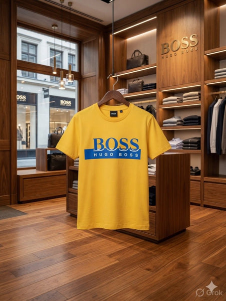 Premium Kids Yellow Brand Logo T-Shirt Stylish & Comfortable Casual Wear