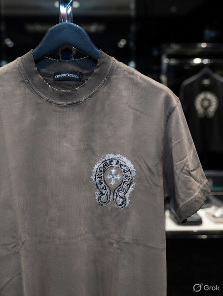 Premium Washed Grey Over sized T-Shirt with Minimal Chest Logo