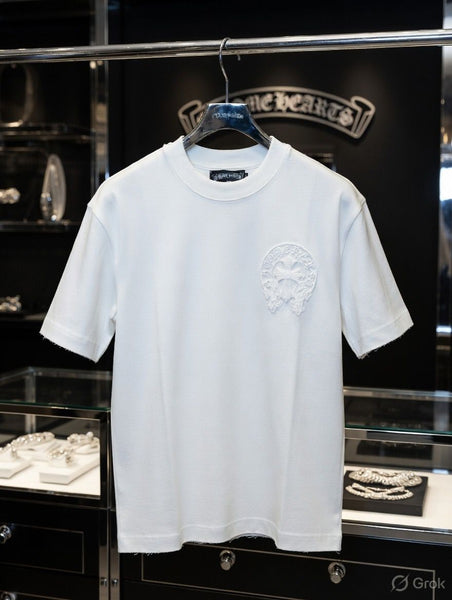 Premium White Designer Drop Shoulder T-Shirt for Men