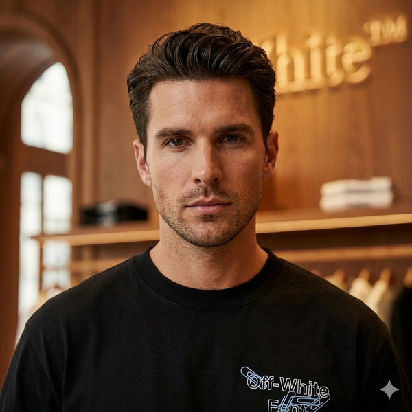Luxury Branded  Collection Drop Shoulder T-Shirt For Men