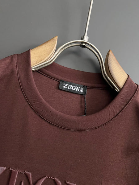 Premium Branded Embossed Logo T-Shirt  Luxury Minimal Style
