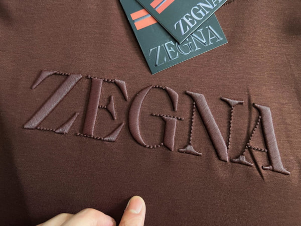 Premium Branded Embossed Logo T-Shirt  Luxury Minimal Style