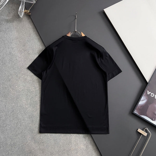 Premium Branded Embossed Logo T-Shirt  Luxury Minimal Style