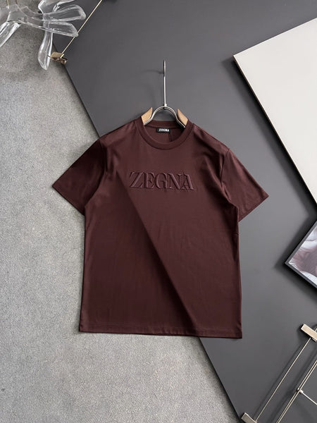 Premium Branded Embossed Logo T-Shirt  Luxury Minimal Style