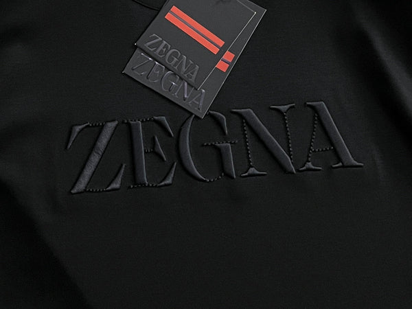 Premium Branded Embossed Logo T-Shirt  Luxury Minimal Style