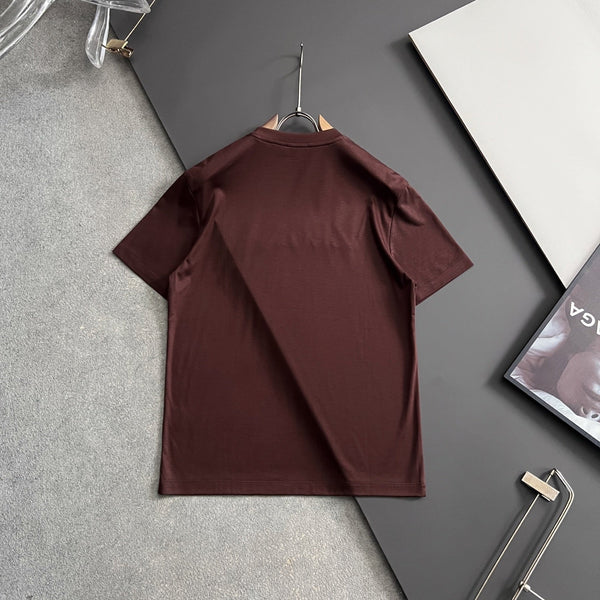 Premium Branded Embossed Logo T-Shirt  Luxury Minimal Style