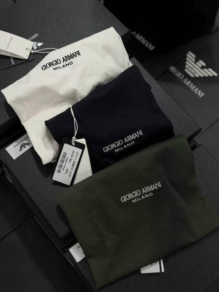 Premium Men’s T-Shirt Classic Solid Tees with Signature Logo