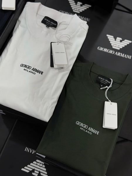 Premium Men’s T-Shirt Classic Solid Tees with Signature Logo