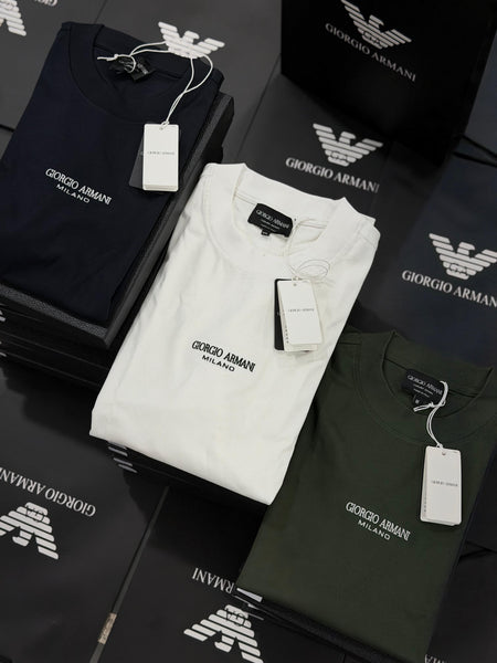 Premium Men’s T-Shirt Classic Solid Tees with Signature Logo