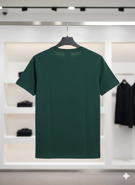 Classic Green Logo T-Shirt for Men  Casual Everyday Comfort