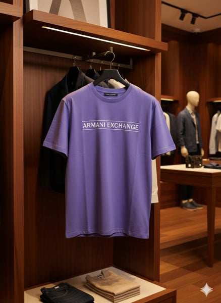 Premium Purple Logo T-Shirt for Men – Stylish Casual Wear