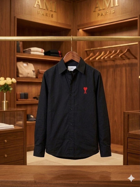 Premium Kids Black Shirt with Red Heart Logo