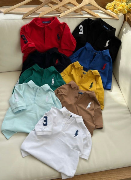 Kids Premium Polo T-Shirt  Stylish Short Sleeve Collection