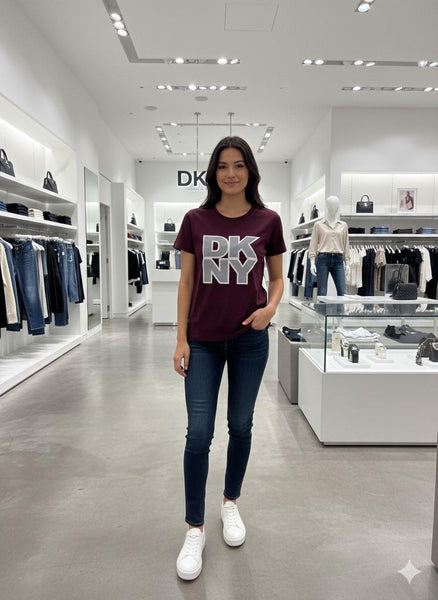 Premium  Printed Women’s T-Shirt Stylish Maroon Casual Wear