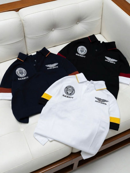 Premium Men’s Polo T-Shirt  With Color-Block detailing