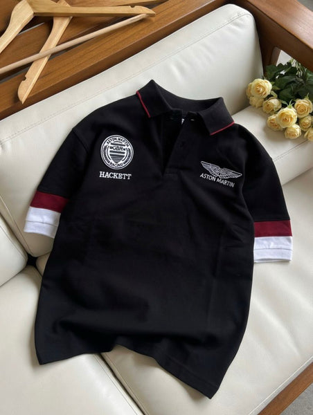 Premium Men’s Polo T-Shirt  With Color-Block detailing