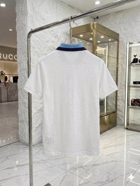 Elegant White Polo T-Shirt Premium Signature Look