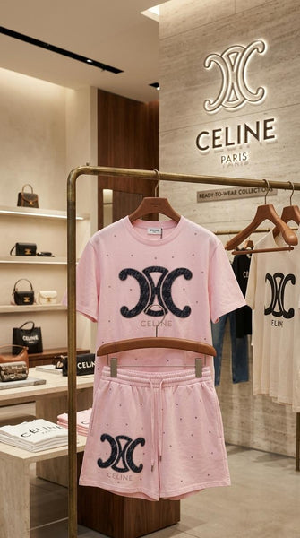 Premium Pink Printed Co-Ord Set for Women Soft Comfortable Lounge