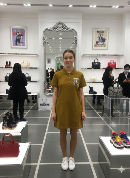 Premium Brand Polo Collar Women Dress