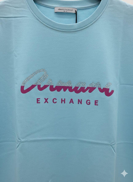 Women’s Sky Blue Logo T-Shirt – Soft & Stylish Casual Wear