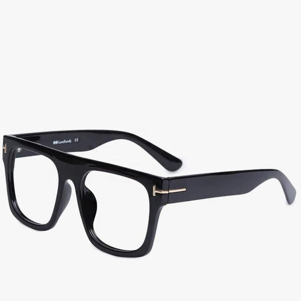 Premium Black Square Transparent Eyeglasses Frame for Men & Women