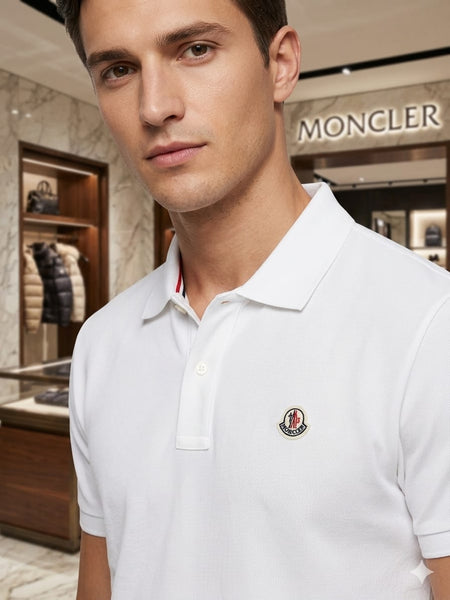 Premium White Polo T-Shirt for Men Classic Collar Half Sleeve Casual Wear