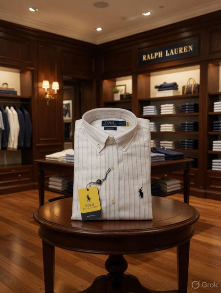 Premium Pinstripe  Shirt Timeless Smart Casual Elegance