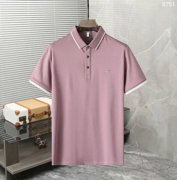 Luxury Men's Polo T-Shirt –Premium Fabric with Signature Logo