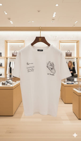 Men's Premium Cream  Oversized Graphic Print T-Shirt Soft Casual Streetwear