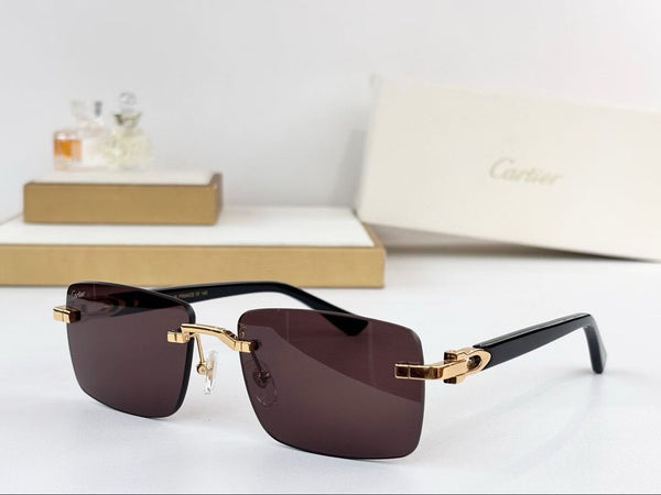 Premium Rimless Square Sunglasses for Men  UV Protection | Lightweight Luxury Eyewear