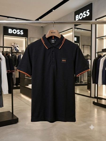 Imported  Classic Black Polo Premium Smart Casual T-Shirt