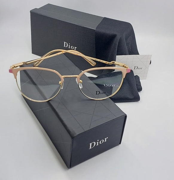 Premium Gold Metal Frame Eyeglasses – Lightweight Round Designer Eyewear For Women