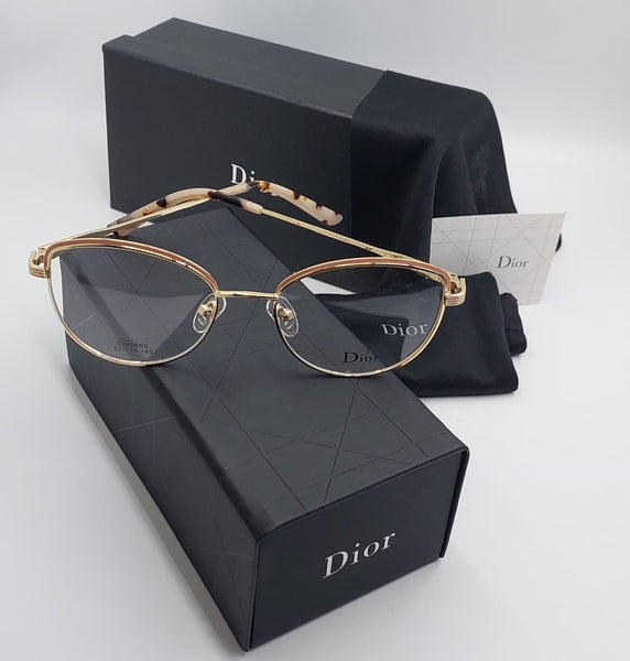 Premium Gold Metal Frame Eyeglasses – Lightweight Round Designer Eyewear For Women