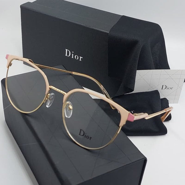 Premium Gold Metal Frame Eyeglasses – Lightweight Round Designer Eyewear For Women