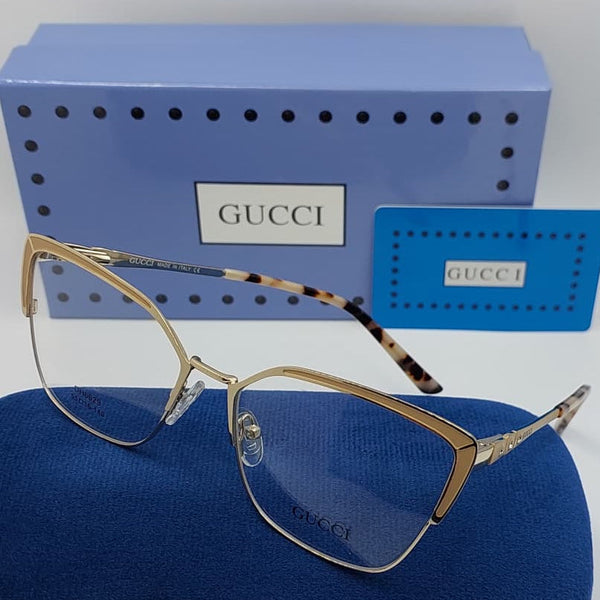 Premium Geometric Metal Frame Eyeglasses Lightweight Designer Eyewear for Women