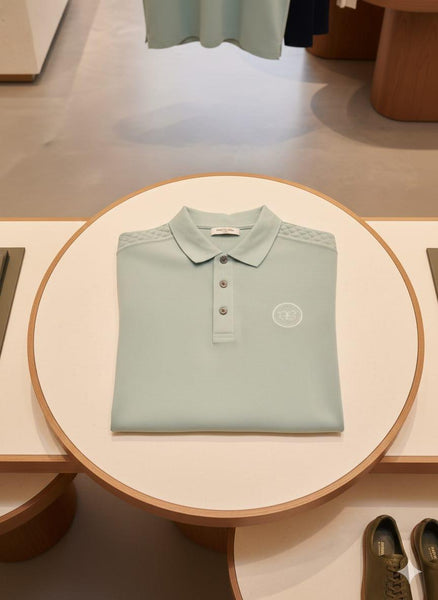Men's Premium Mint Green Polo T-Shirt Classic Collar | Casual & Smart Fit