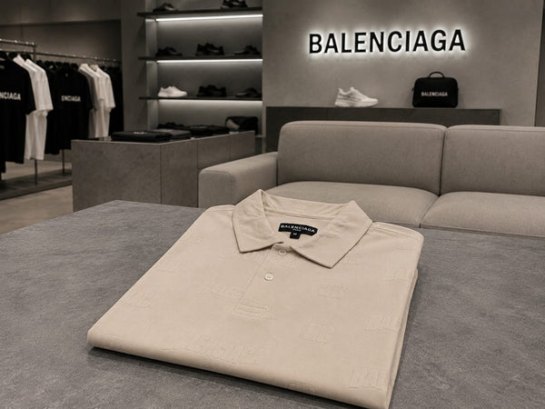 Men's Premium Beige Textured Polo T-Shir Regular Fit | Smart Casual Wear