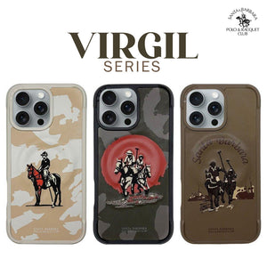 Santa Barbara Virgil Series Embroided Leather Magsafe Case for iPhone 16 Series