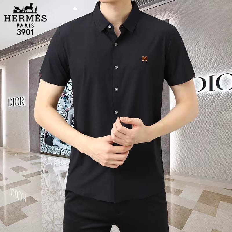 Branded Embroidered  Half Sleeve Formal Shirt