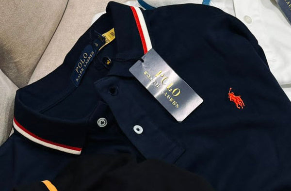 Logo Embroidered Long Sleeve Polo Shirt