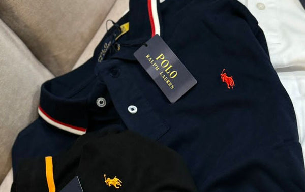 Logo Embroidered Long Sleeve Polo Shirt